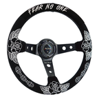 BW Rose Deep Dish Steering Wheel + Short Hub Adapter Kit For Honda Acura