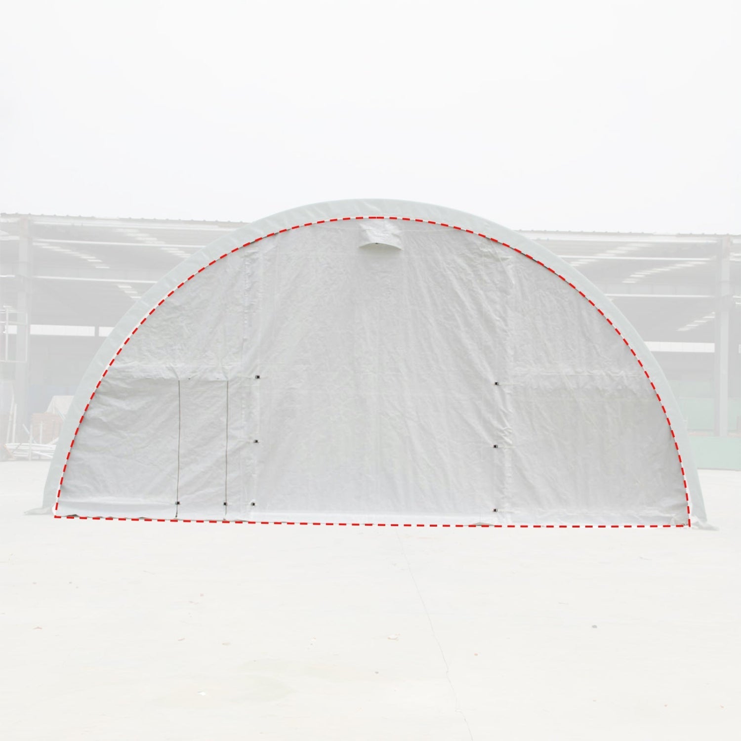 Front/Rear Panel with Roll-up Door for W30'xL85'xH15' Storage Shelter