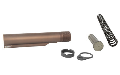 Geissele Automatics Buffer Tube Complete Assembly |  Fits AR-15 |  Anodized Finish |  Desert Dirt Color |  6-Position |  H2 Buffer |  Super 42 Spring