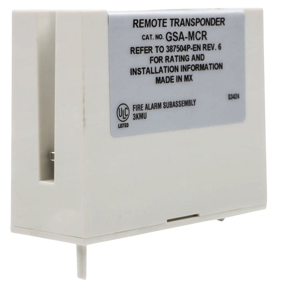 Kidde Control Relay Module UIO Mount UL/FM Approved Safety