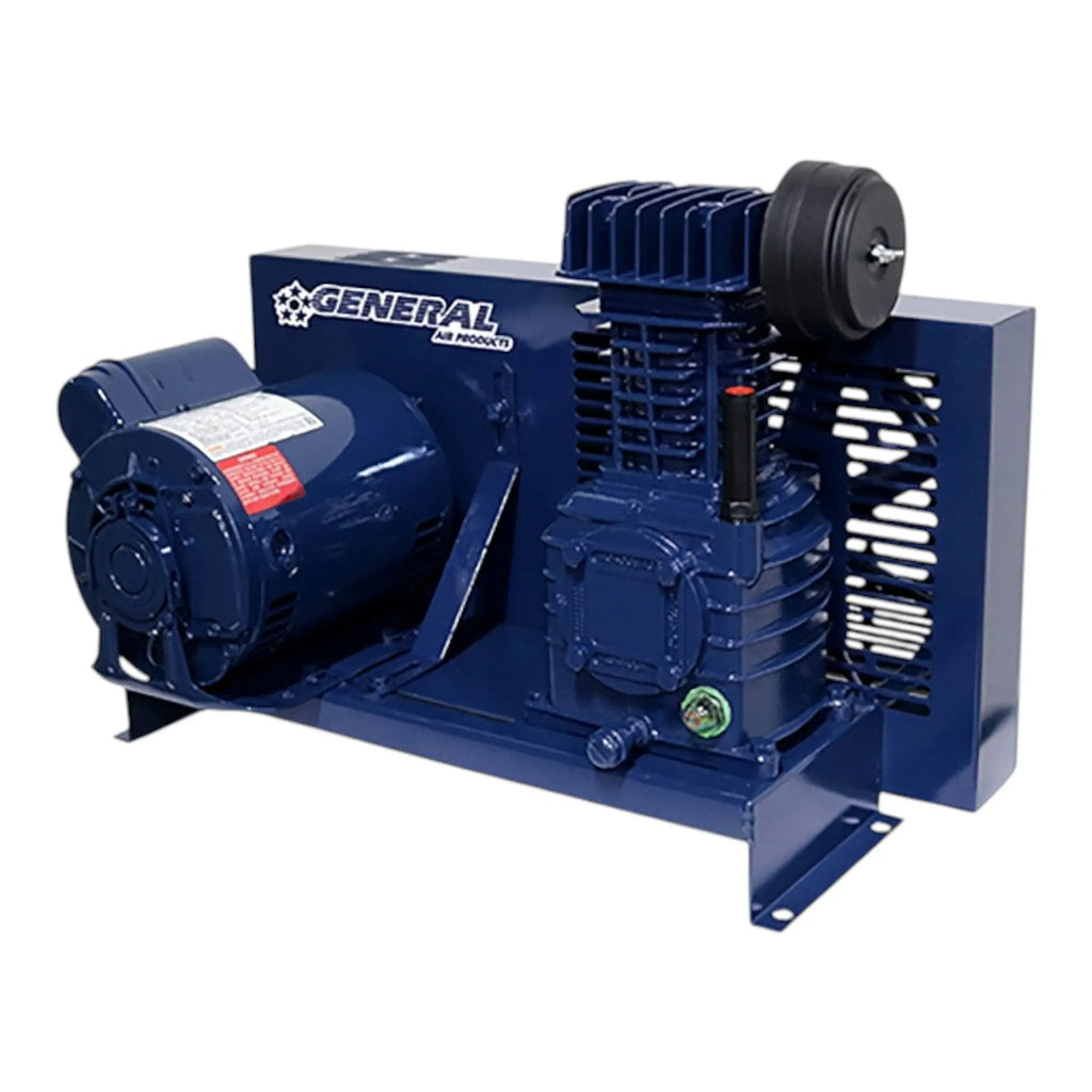 General L Plus Series Oil Lubricated Base Mounted Air Compressor - Ultimate Reliability for Fire Protection