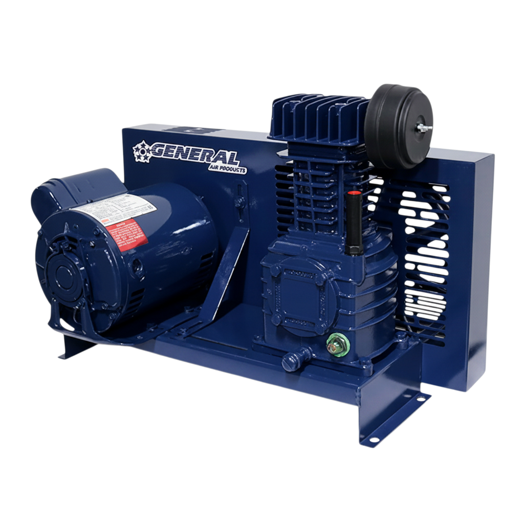 General L Plus Series Oil Lubricated Base Mounted Air Compressor - Ultimate Reliability for Fire Protection