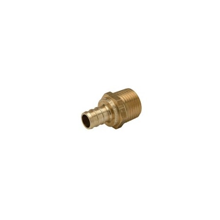 Straight, Brass, Barbed 1/2", MNPT 1/2"