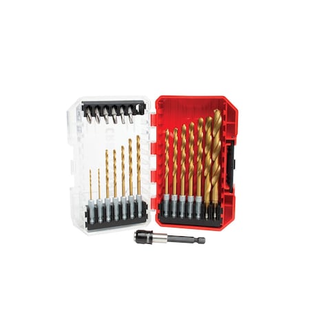 Titanium Nitride Coating Drill/Drive Set, 21 pieces
