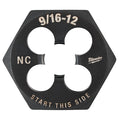 Hex Threading Die, 9/16"-12, UNC
