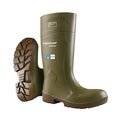 Unisex Tall Rubber Boots, Steel Toe, Green, Men's 8, Women's 10