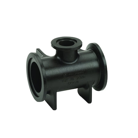 PP, Tee, 2 in Flange,  Flange