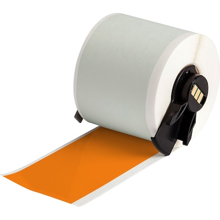 Continuous Label Stock, Orange, Gloss, 2 in W