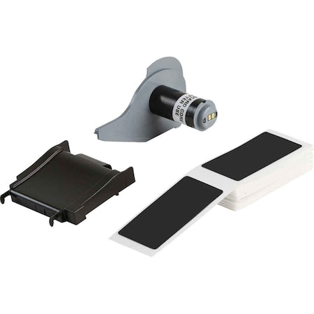 Pre-Cut Label Stock Roll, Black, Gloss
