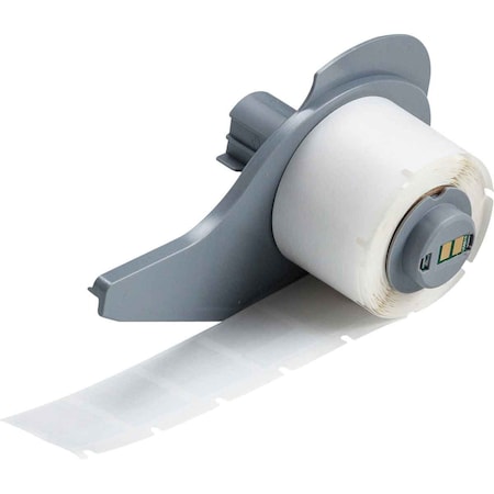 Wraparound Label, White, Vinyl, 3/4 in W
