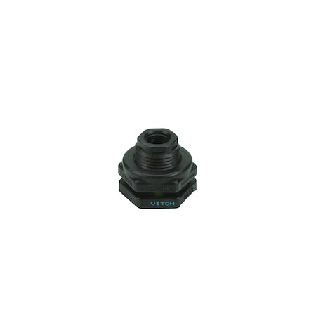 BulkheadTankFlange,PP,1/2in,1/2in