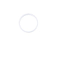 Polyvinylidene,O-Ring,White