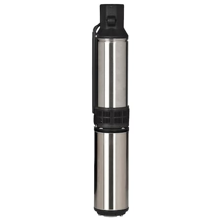 Submersible Pump, 3/4 hp, 230V AC, 2 Wires, 6.8 A, 6 Stages, 16 gpm