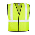 Hi-Vis Vest,Hook-Loop,Class 2,Lime,L-XL