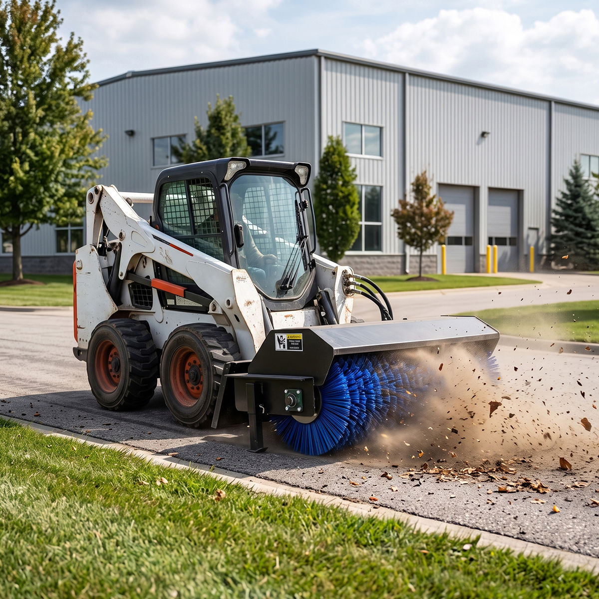 Greatbear Skid Steer 72'' Angle Broom