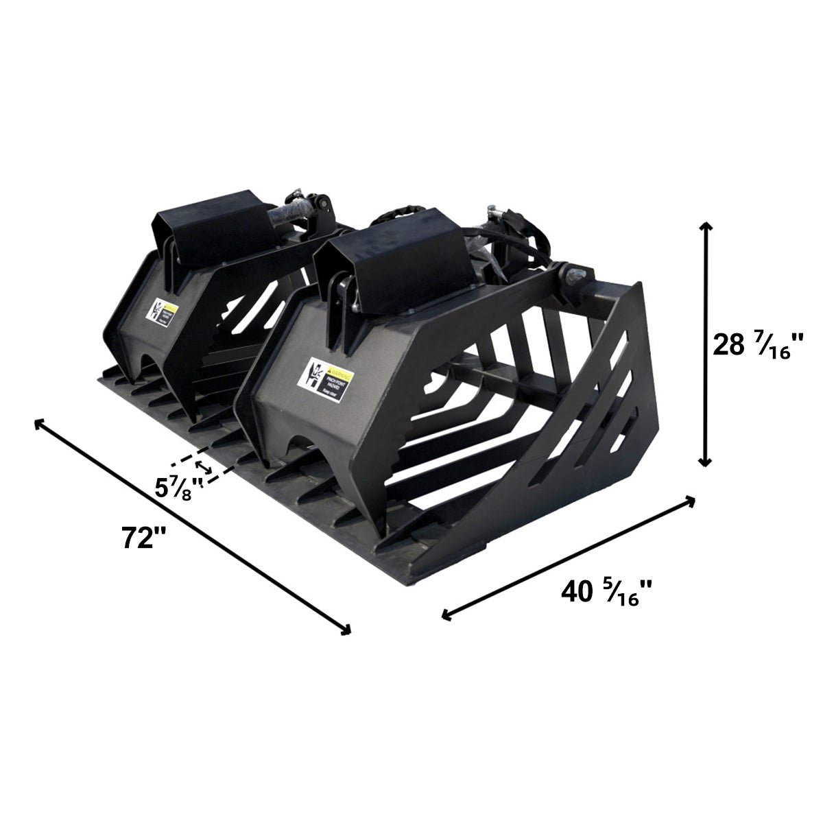 Greatbear 72" Rock Grapple Bucket
