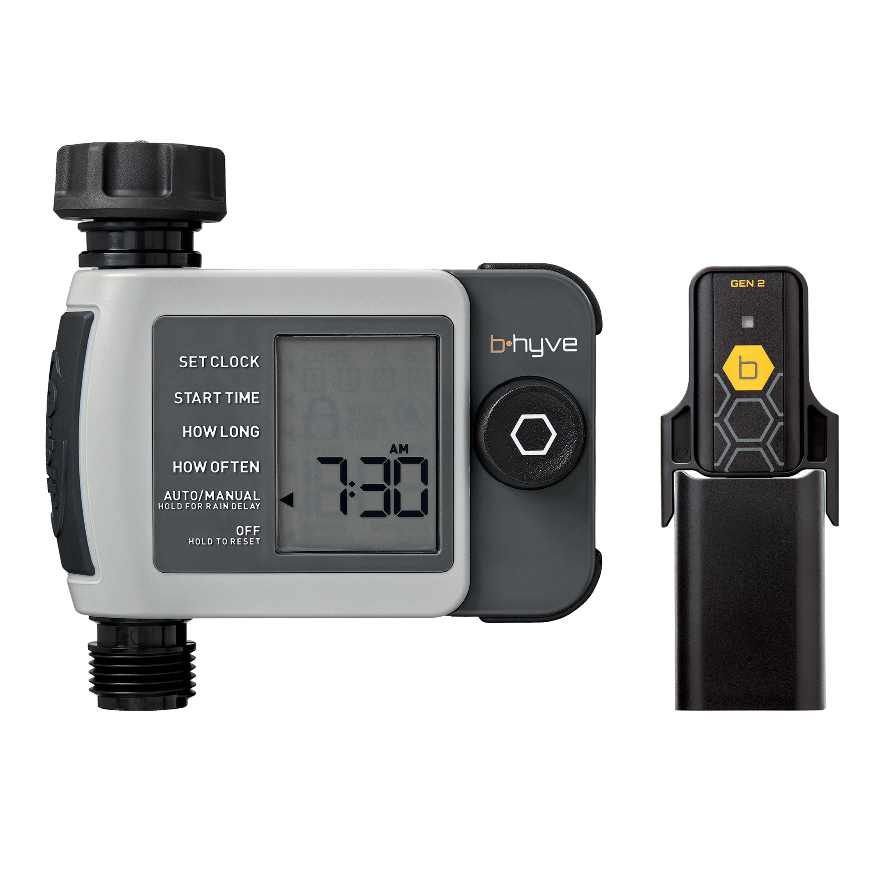 B-hyve XD Bluetooth 1-Outlet Hose Faucet Timer w/Hub 24516