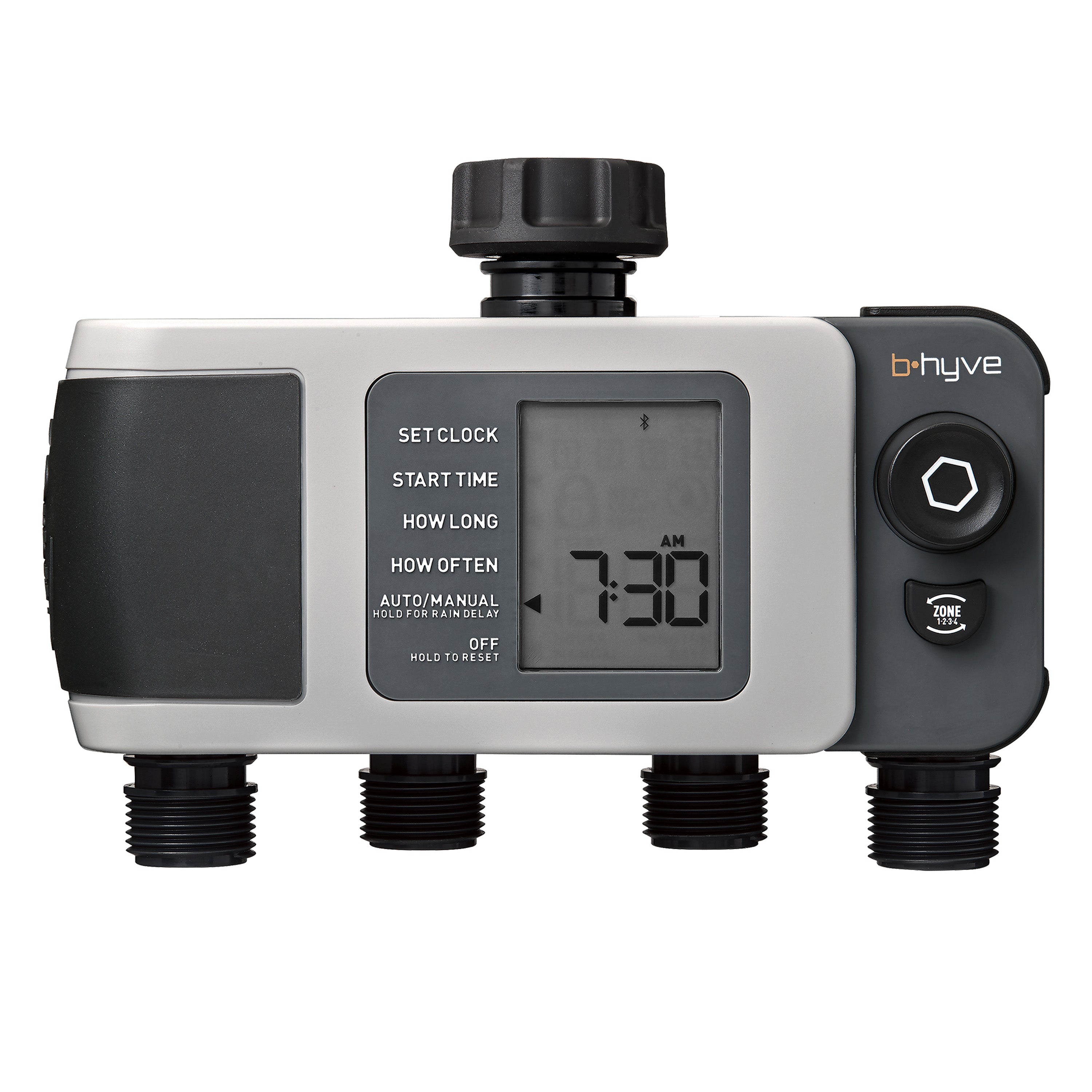 B-hyve XD Bluetooth 4-Outlet Hose Faucet Timer 24634