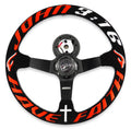 John 350mm Steering Wheel + Short Hub Adapter Kit For Mazda Miata RX-7 RX-8 MX-3 MX-6