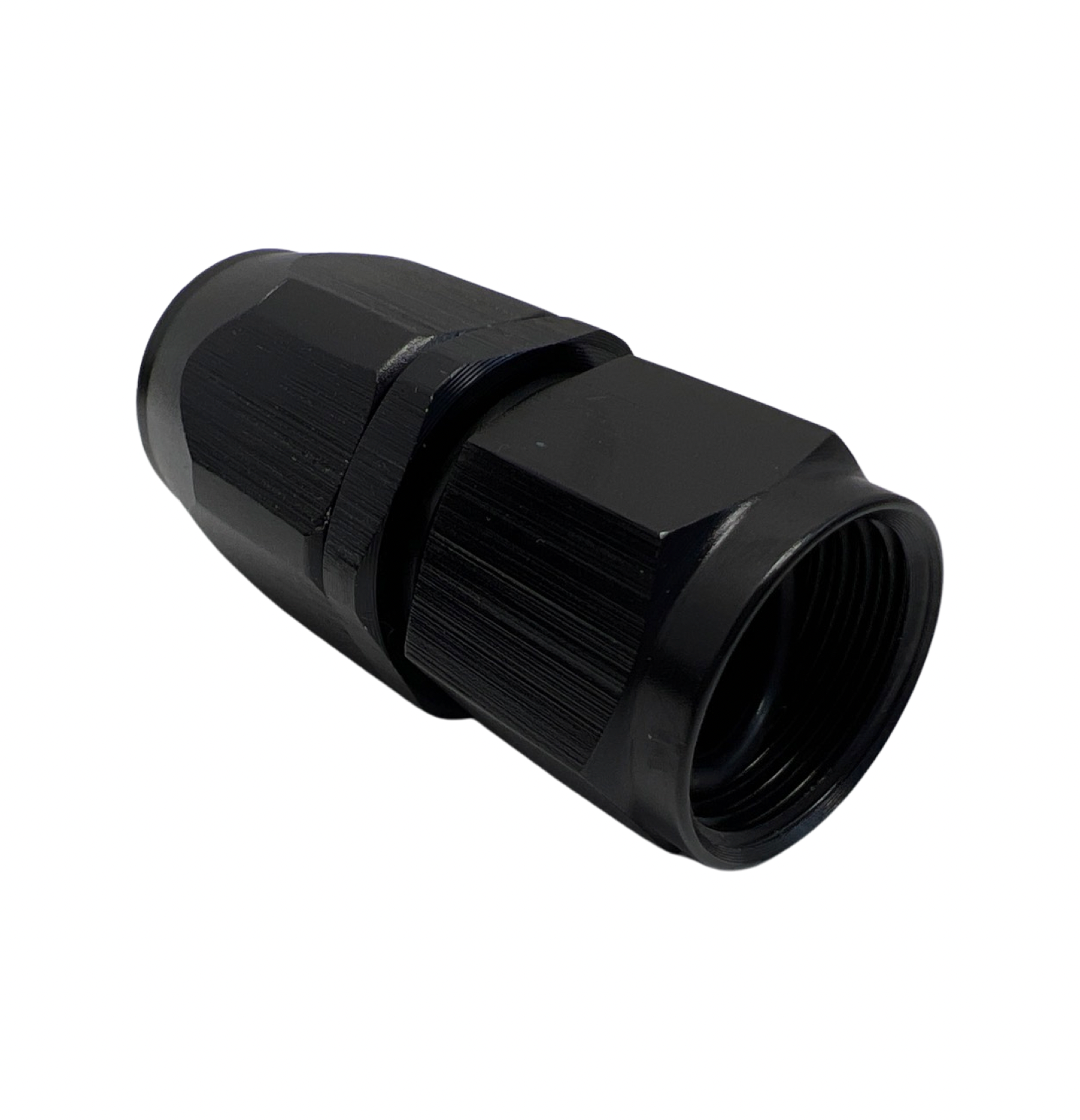 4Pcs 90° 0Degree Swivel Hose Line End Fitting Adaptor Fuel Oil AN10 10AN Black