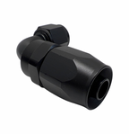 4Pcs 90° 0Degree Swivel Hose Line End Fitting Adaptor Fuel Oil AN10 10AN Black