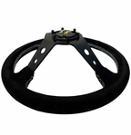Suede Deep Dish Steering Wheel + Short Hub Adapter Kit For Toyota Camry Corolla
