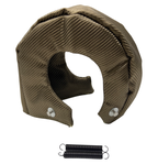 T4 Titanium Turbo Blanket Heat Shield charger Cover Wrap for T4 GT40 GT42 GT45 With Locking Springs