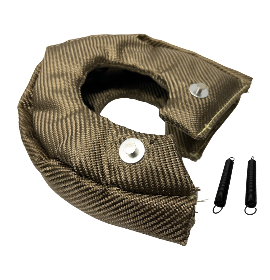 T4 Titanium Turbo Blanket Heat Shield charger Cover Wrap for T4 GT40 GT42 GT45 With Locking Springs