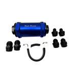 AN6 AN8 AN10 Inline Fuel Filter E85 Ethanol With 100 Micron Stainless Steel US