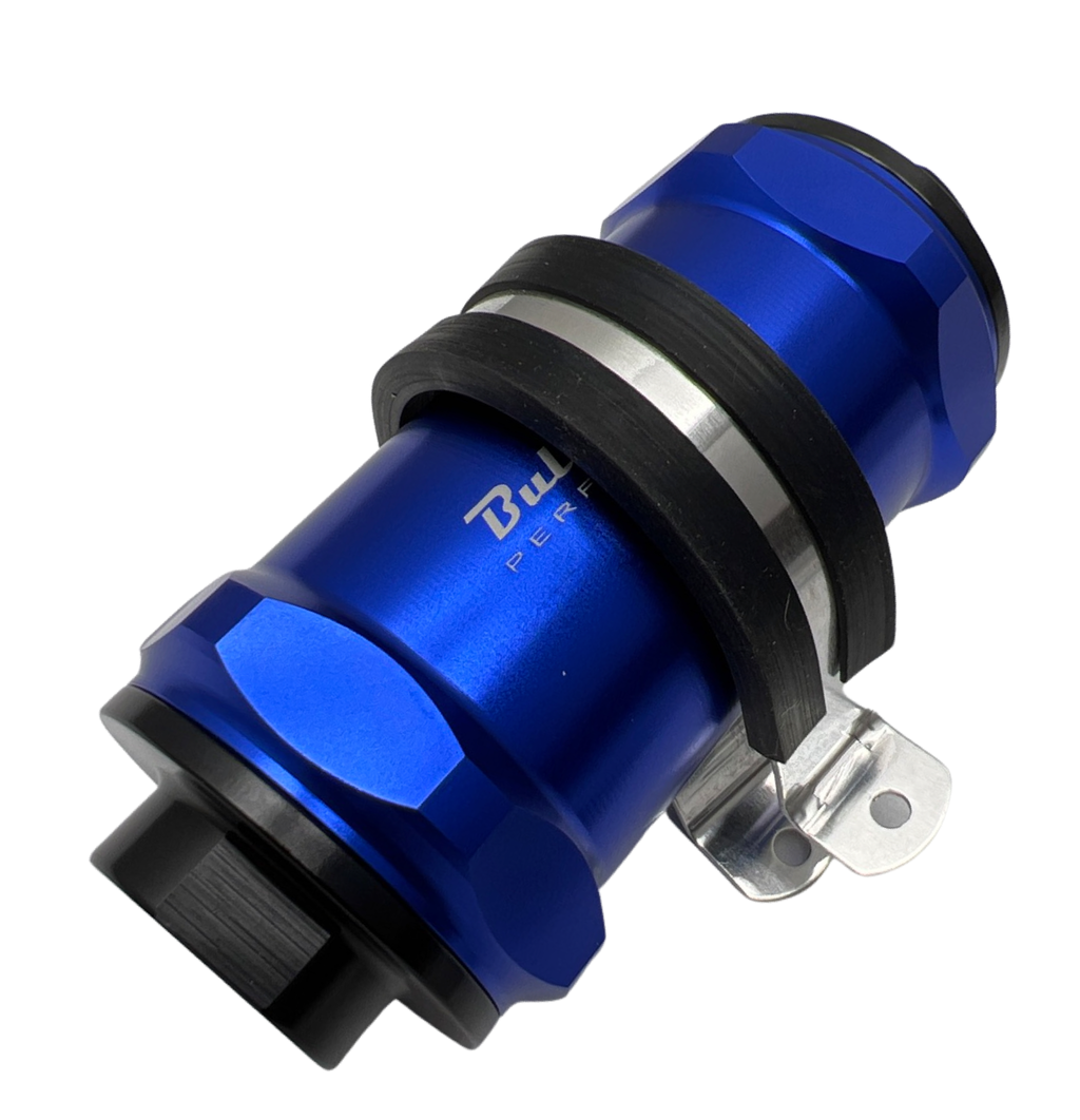 AN6 AN8 AN10 Inline Fuel Filter E85 Ethanol With 100 Micron Stainless Steel