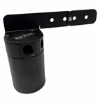 Adjustable Billet Baffled Oil Catch Can Reservoir Tank Racing 2-Port V2 Bracket