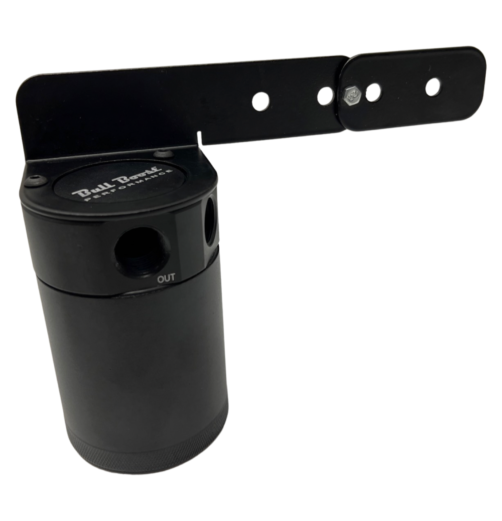 Universal Performance Oil Catch Can 2 Port -6AN + Adjustable Mounting Bracket Kit Turbo V2