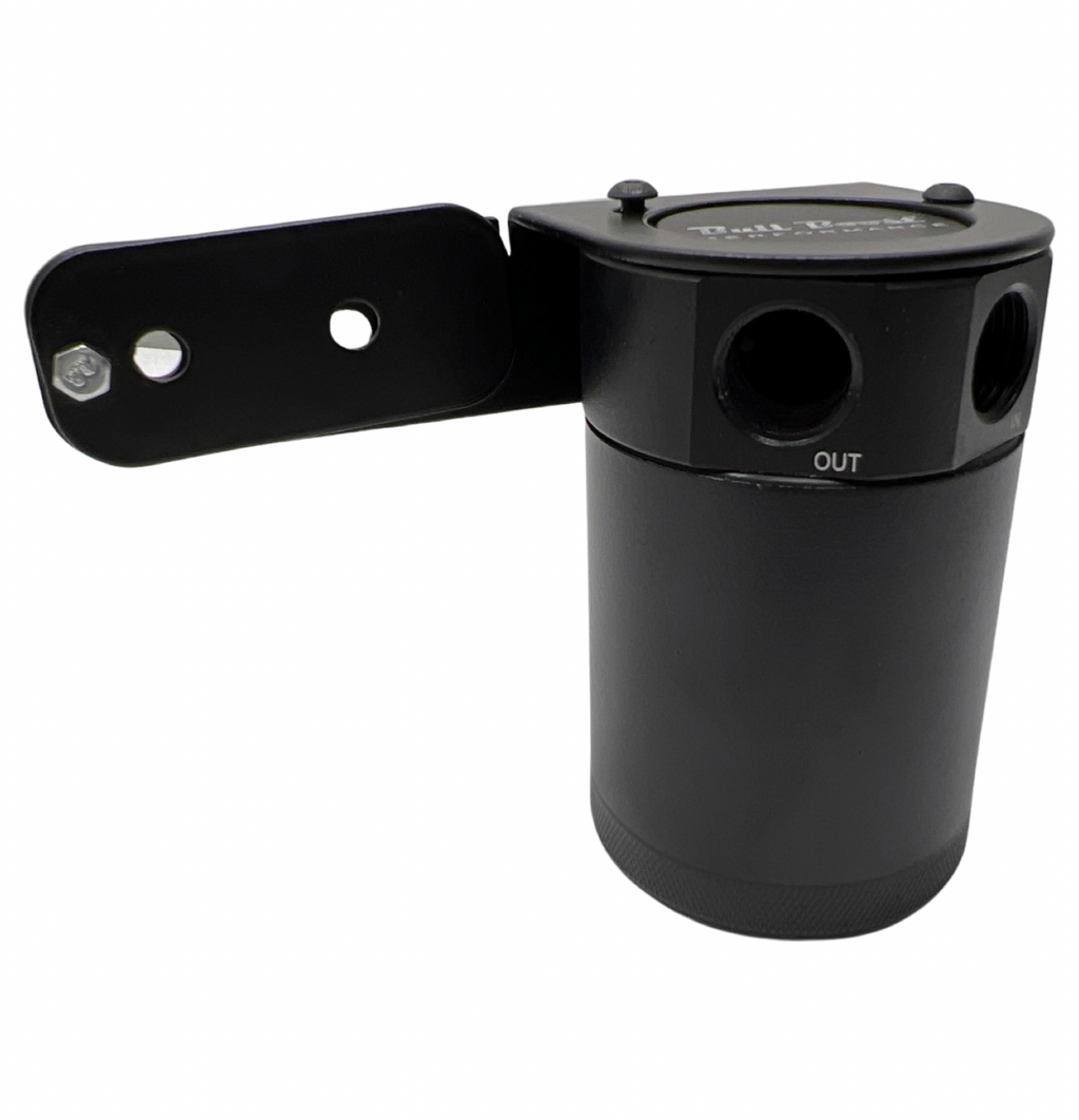 Universal Performance Oil Catch Can 2 Port -8AN + Adjustable Mounting Bracket Kit Turbo V2