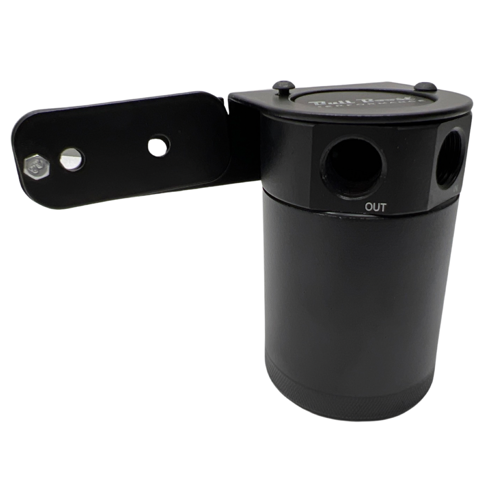Universal Performance Oil Catch Can 2 Port -10AN + Adjustable Mounting Bracket Kit Turbo V2