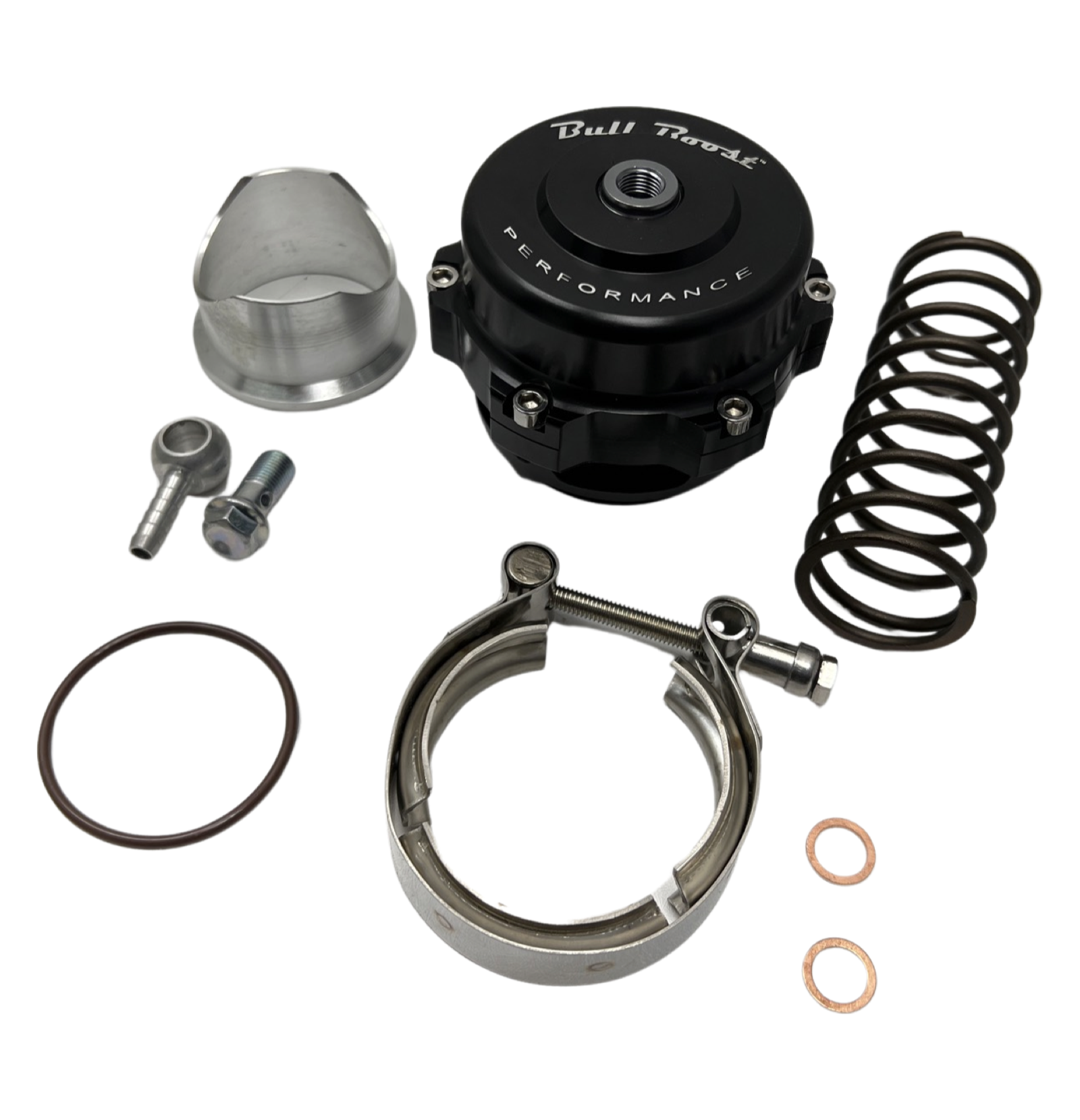 Q BV50 Black 50mm Blow Off Valve (BOV) - Up to 35PSI - 6PSI + 18PSI Springs