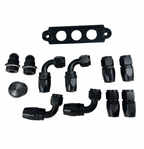 Pro Series Oil Catch Can For Honda Civic Acura Integra 4 Port -10AN With Hoses