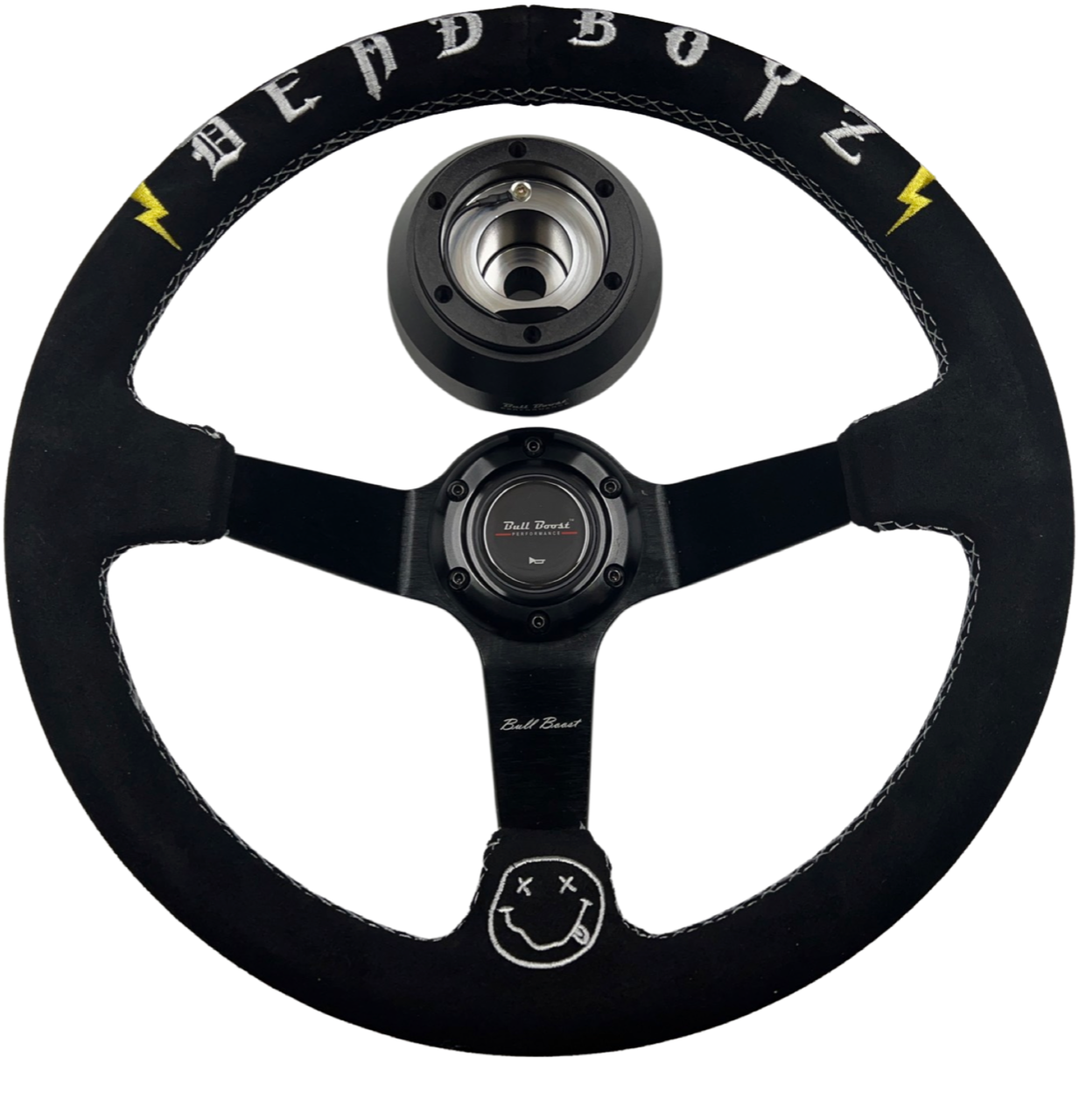 Deadboyz Suede Steering Wheel Hub Adapter For Dodge GM Buick Chevy Vehicles