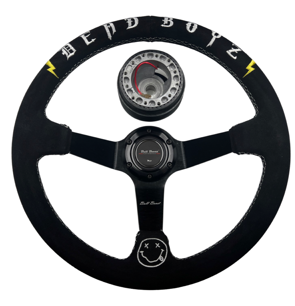 Deadboyz 6-Bolt Racing Steering Wheel + Hub Adapter Boss Kit for Honda Acura Civic, Del Sol, Integra