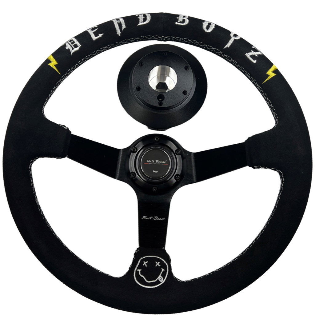 Deadboyz 350mm Steering Wheel + Short Hub Adapter Kit For Mustang Focus Fiesta Mazda