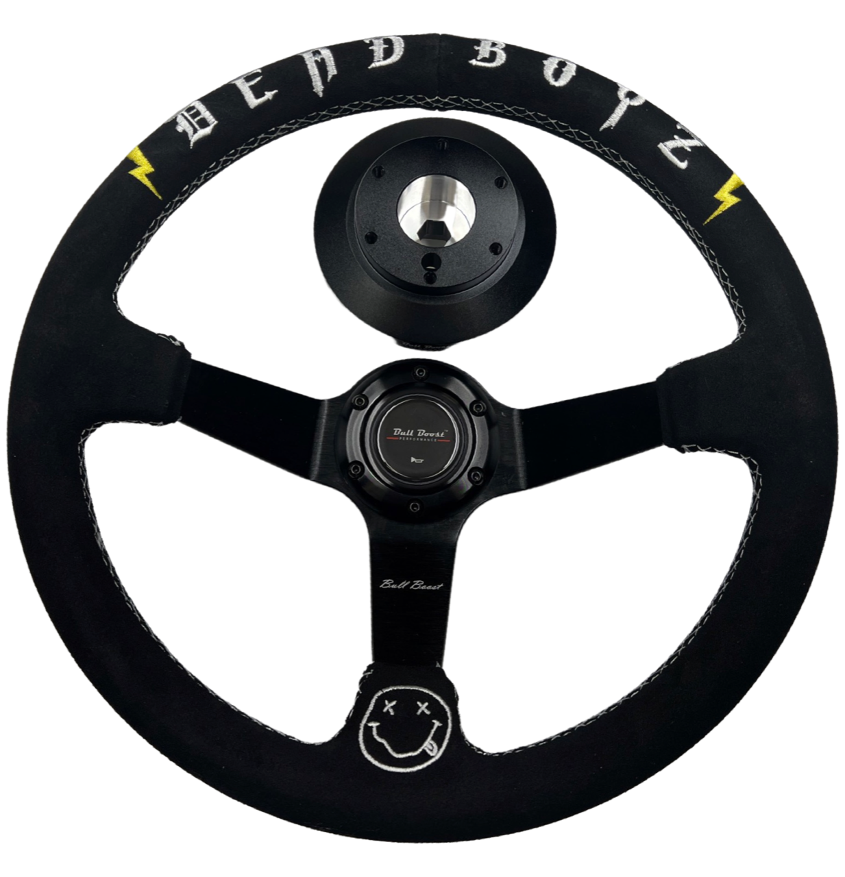 Deadboyz 350mm Steering Wheel + Short Hub Adapter Kit For Mustang Focus Fiesta Mazda