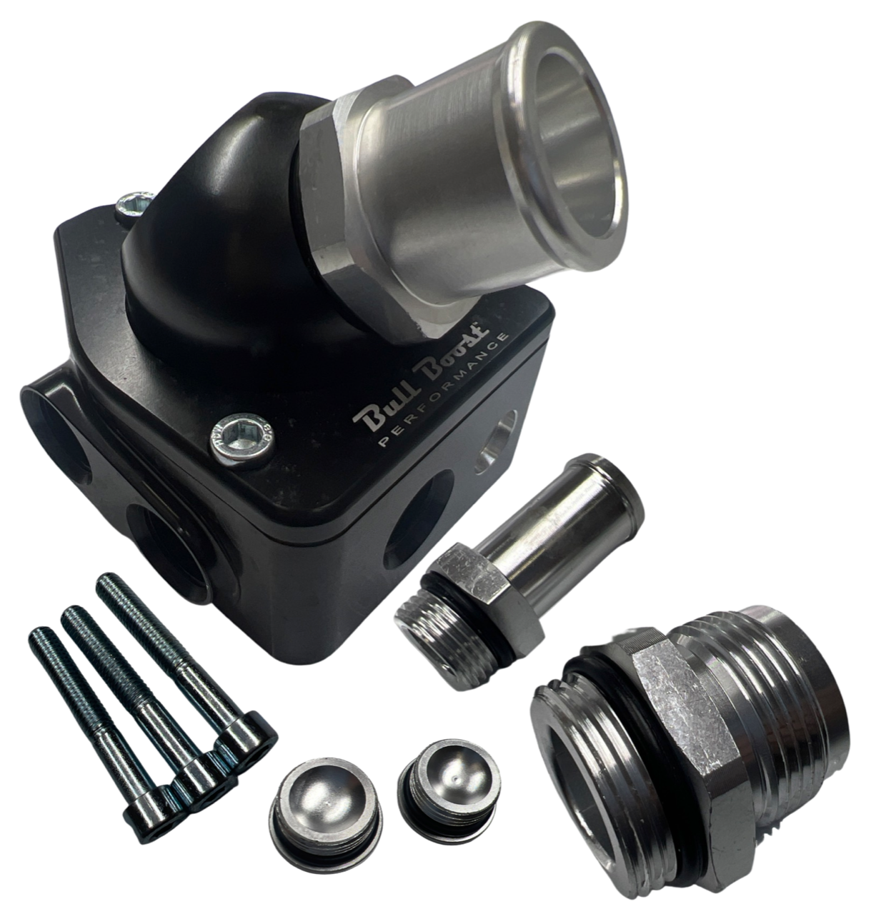 K20 K24 K Series Direct Water Pump Mount V2 Swivel Neck Thermostat Housing 16AN
