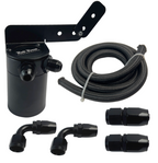 Universal Performance Oil Catch Can 2 Port -10AN + Adjustable Mounting Bracket Kit Turbo V2