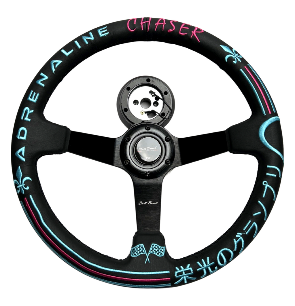 Leather Suede Deep Dish Steering Wheel Short Hub Adapter Kit For 2022+ GR86 Subaru BRZ FRS tC xB xD