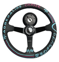 Leather 350mm Steering Wheel + Short Hub Adapter Kit For Ford F150 F350 F450