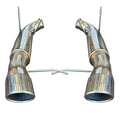 Dual Stainless Axle-Back Exhaust Muffler System Kit 13-14 Ford Mustang GT 5.0L