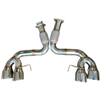 Exhaust for Chevrolet Corvette C8 2020+ Polish Tips 6.2L V8 3" Catback Exhaust