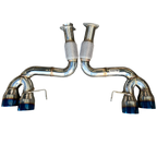 Catback Exhaust for 20-24 Chevrolet Corvette C8 Burnt Tips 6.2L V8 Mandrel 304SS