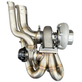 B Series Hood Exit T4 .82 Top Mount Turbo Manifold Kit GSR Si B16 B18 B20 44mm For Civic Si DC2