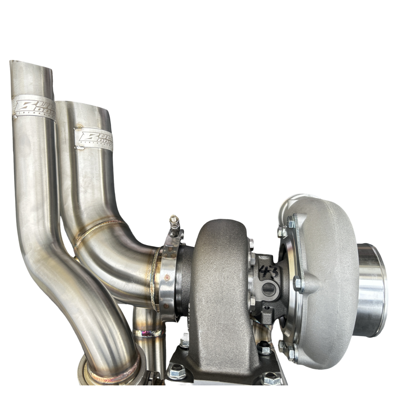 B Series Hood Exit T4 .82 Top Mount Turbo Manifold Kit GSR Si B16 B18 B20 44mm For Civic Si DC2