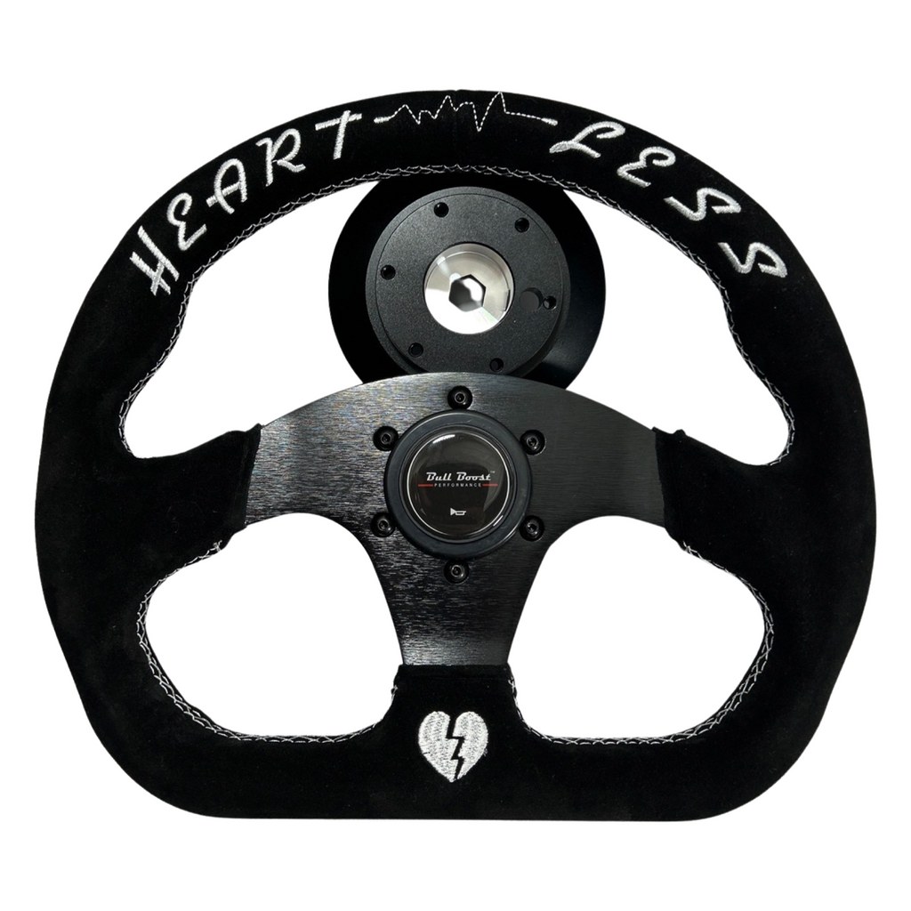 Quadro Style Steering Wheel + Short Hub Adapter Kit For Ford F 150 350 450